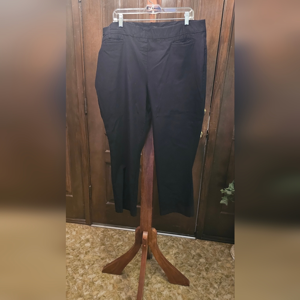 Classic Black Straight-Leg Pants